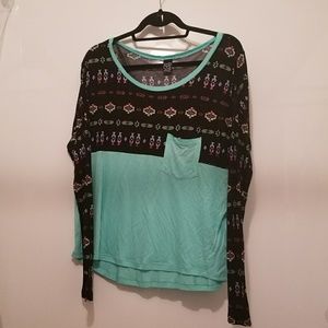 Triabl teal long sleeve